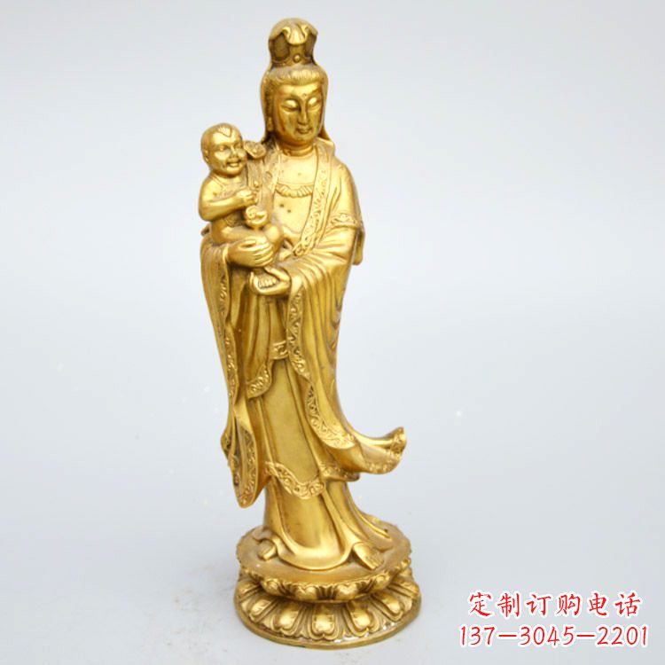 辽宁送子观音铜雕