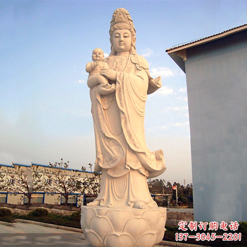 辽宁送子观音石雕
