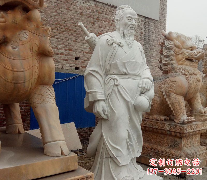 辽宁孙思邈大理石医学家石雕