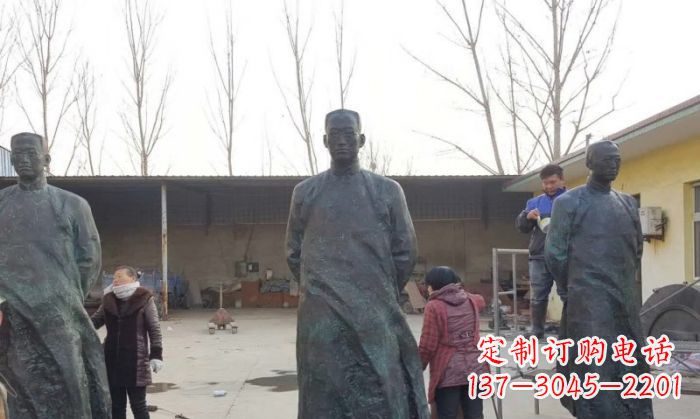 辽宁陶行知人物铜雕 (3)