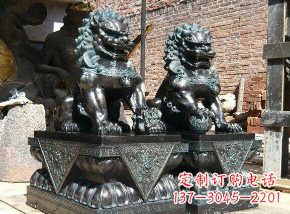 辽宁天安门狮子铜雕塑