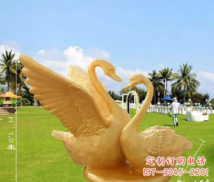 辽宁天鹅铜雕