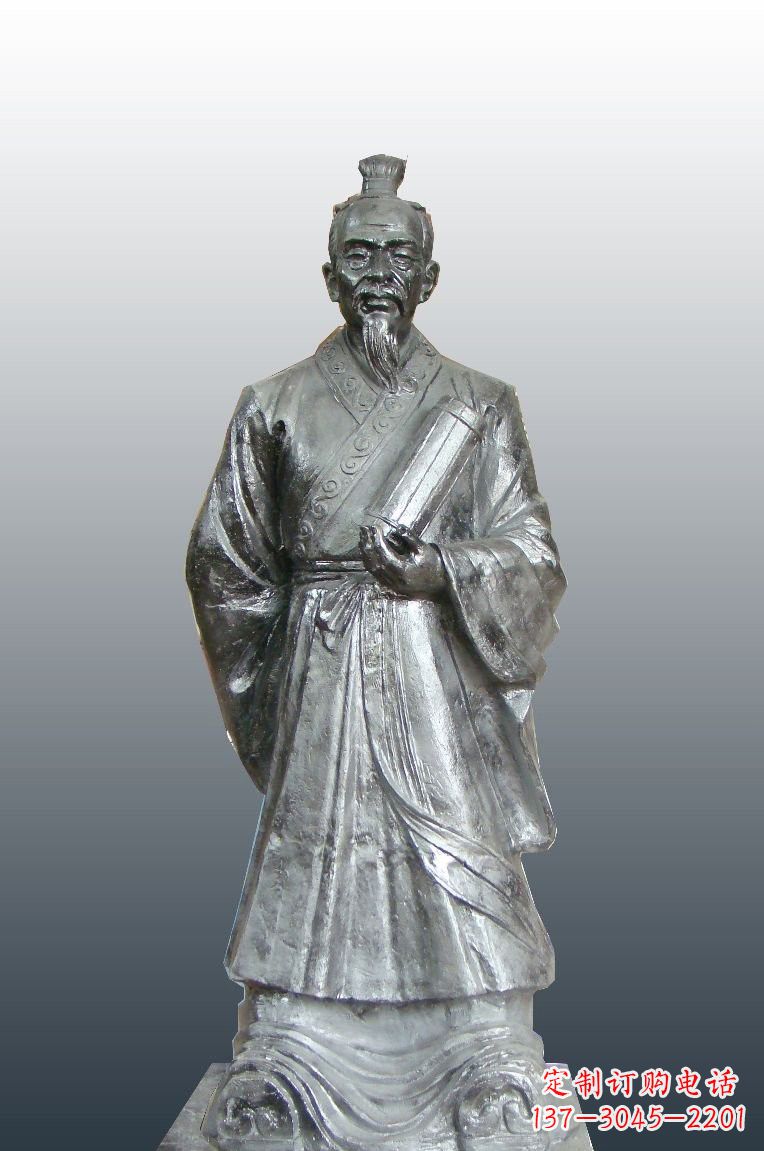 辽宁铜雕扁鹊古代名医雕塑