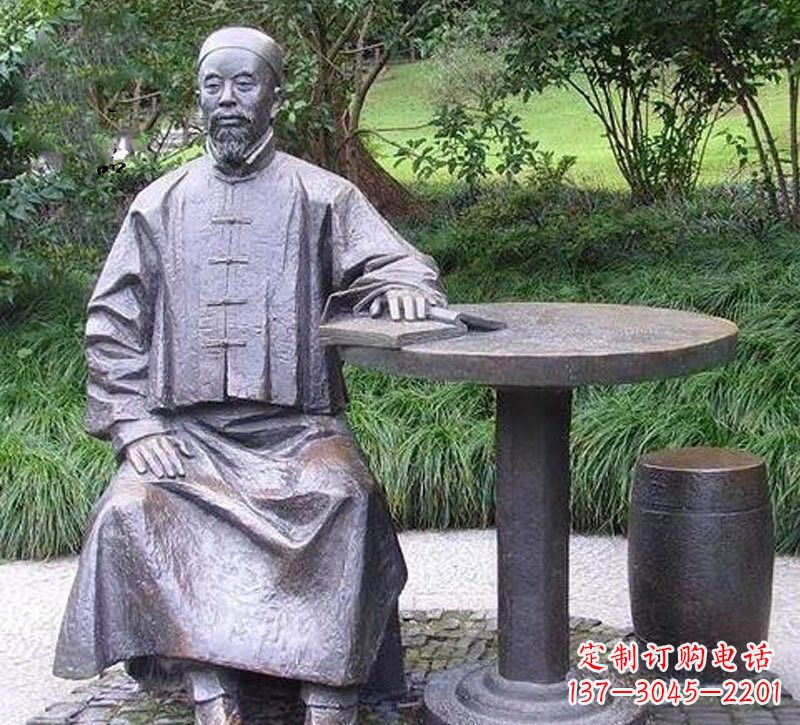 辽宁铜雕古代名人李鸿章雕塑