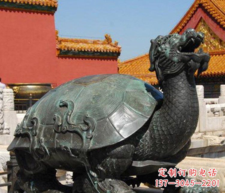 辽宁铜雕广场龙龟动物雕塑