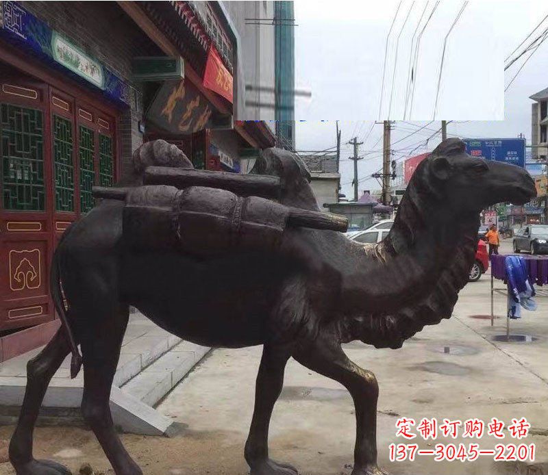 辽宁铜雕骆驼公园动物雕塑