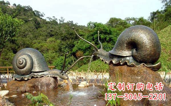 辽宁铜雕喷水蜗牛
