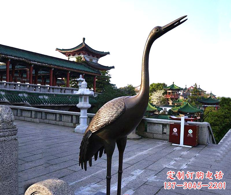 辽宁铜雕仙鹤雕塑