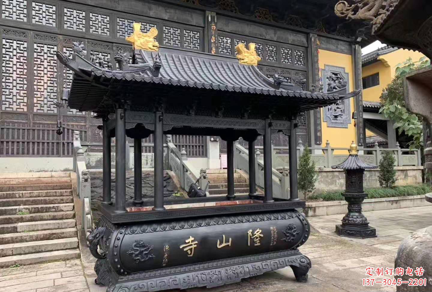 辽宁铜雕香炉寺庙景观户外摆件