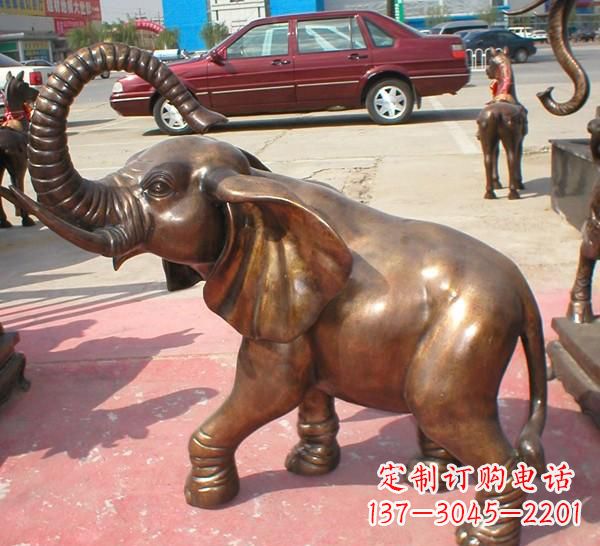 辽宁铜雕长鼻大象