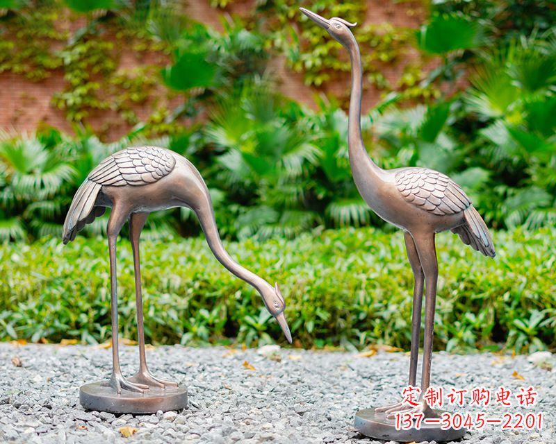 辽宁推荐仿真仙鹤动物雕塑