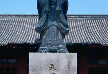 辽宁传承古代文化——青铜孔子雕塑