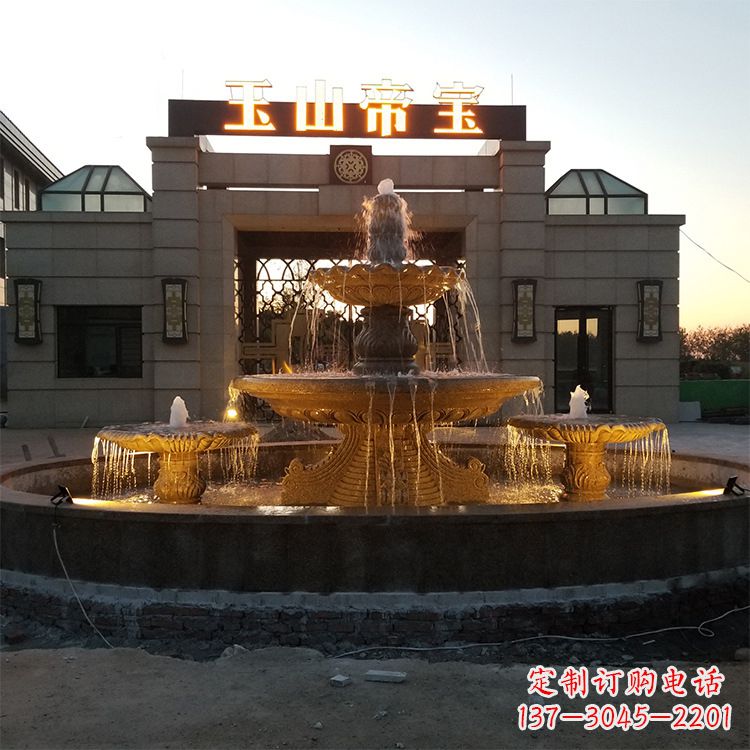 辽宁小区广场欧式水景石雕喷泉