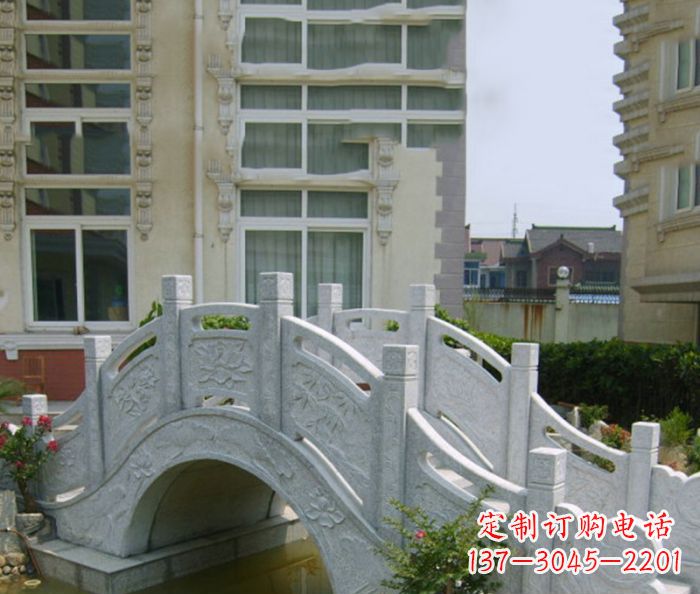 辽宁小区景观大理石拱桥 (2)