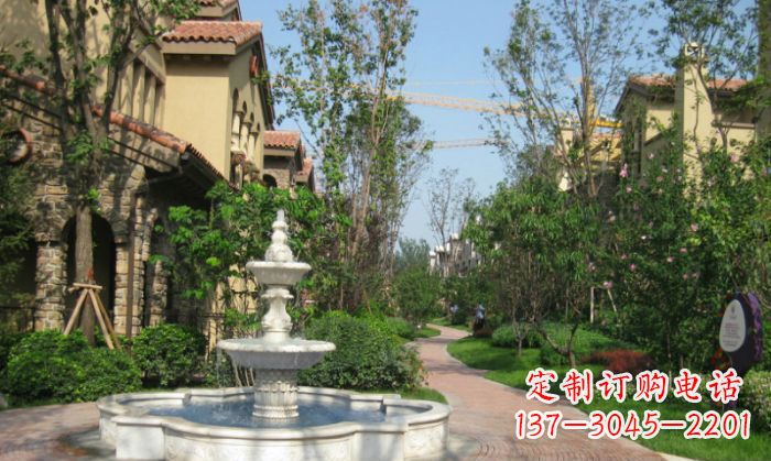 辽宁小区景观大理石喷泉石雕 (5)