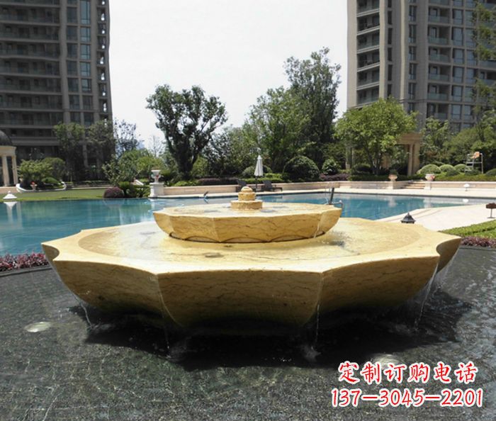 辽宁小区景观大理石喷泉石雕 (6)