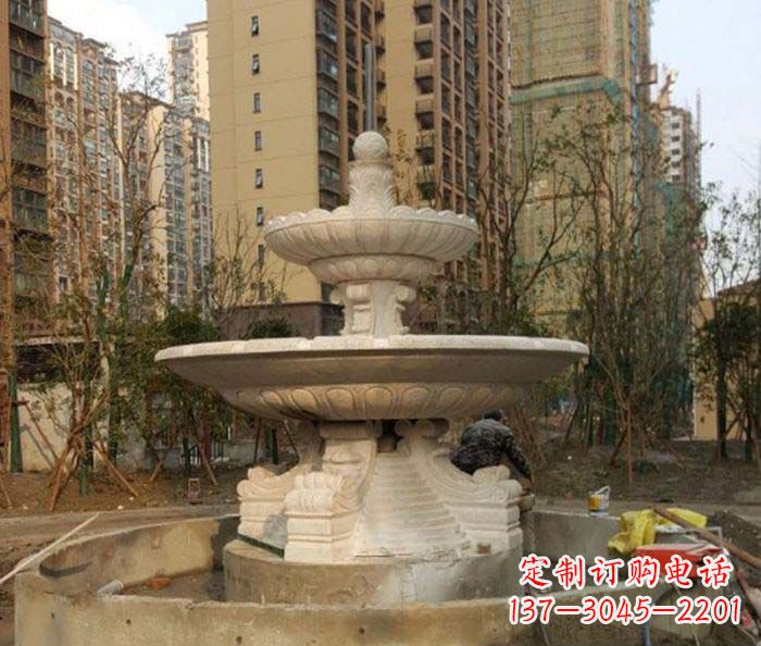 辽宁小区景观大型喷泉石雕 (3)