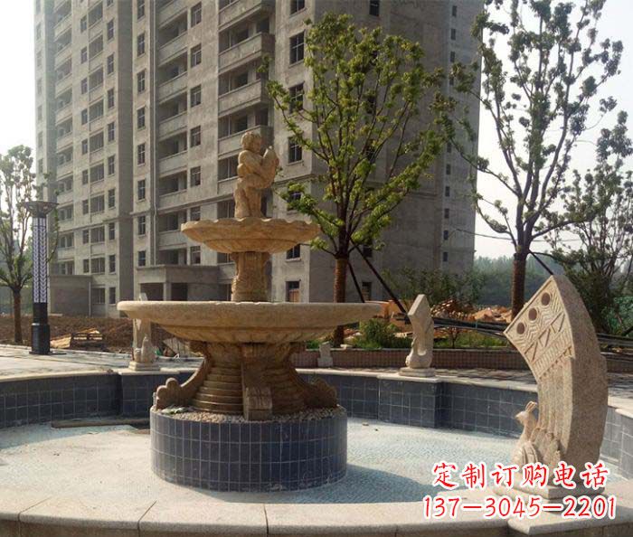 辽宁小区景观大型喷泉石雕