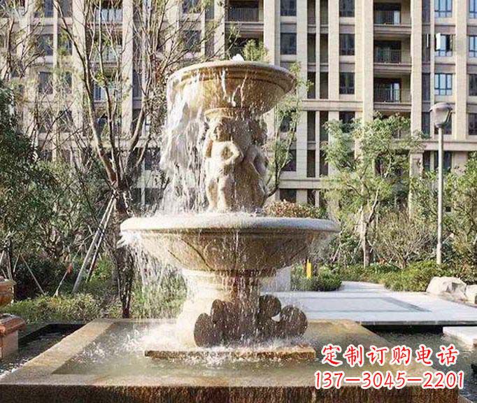 辽宁小区景观欧式喷泉石雕 (3)