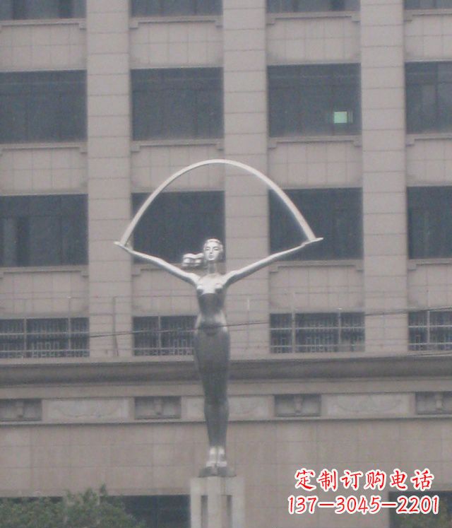 辽宁校园不锈钢女孩雕塑