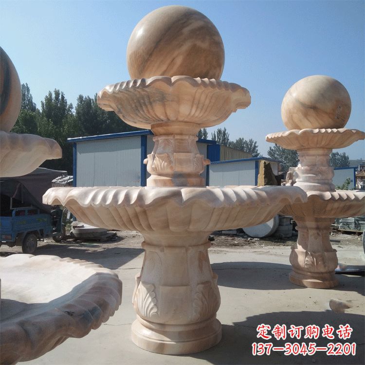 辽宁一米的喷泉石雕