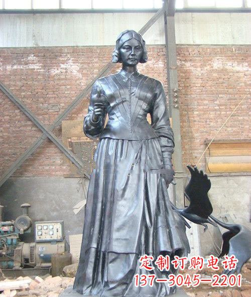 辽宁医院校园西方名人南丁格尔铜雕