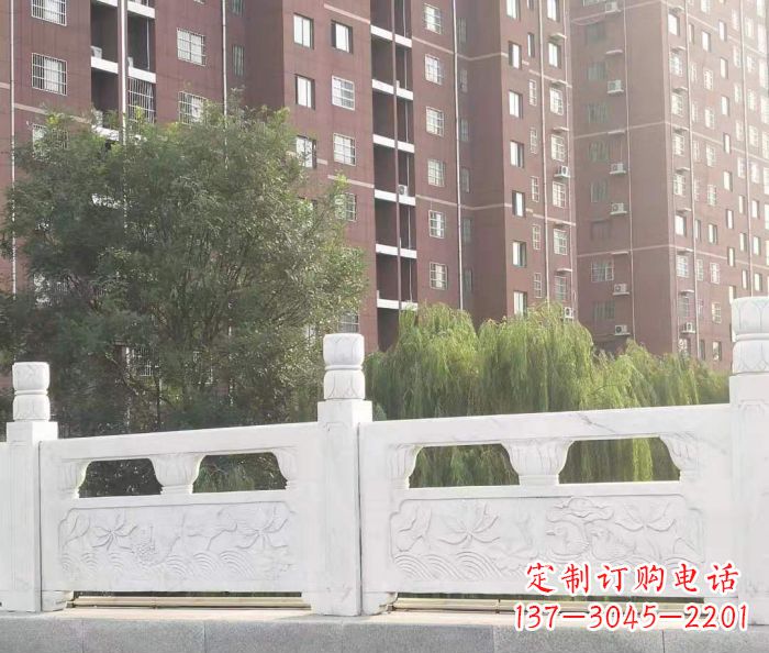 辽宁园林汉白玉石浮雕栏板 (2)