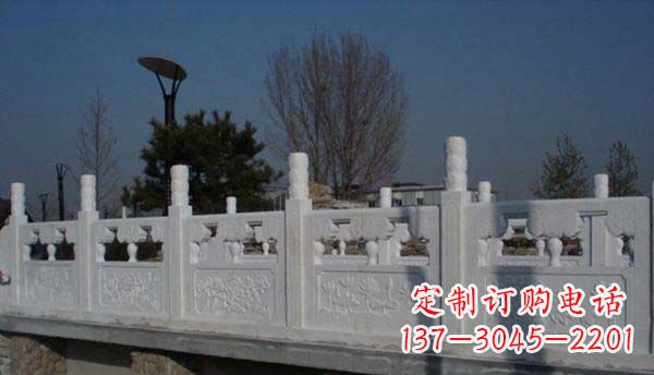 辽宁园林汉白玉栏板景观石雕