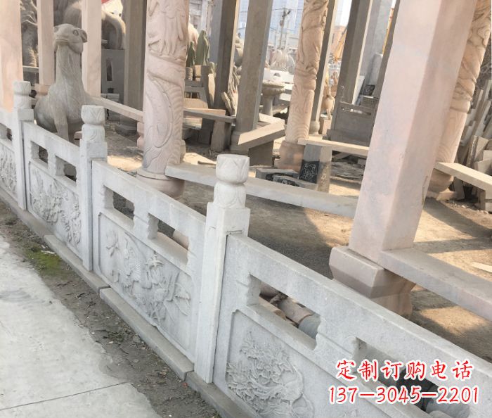 辽宁园林景观大理石浮雕栏板石雕