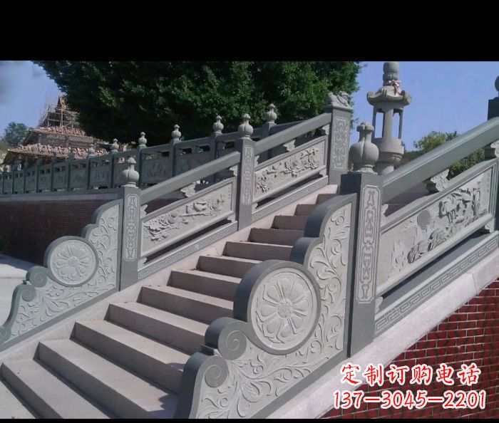 辽宁园林景观大理石栏板雕塑 (4)