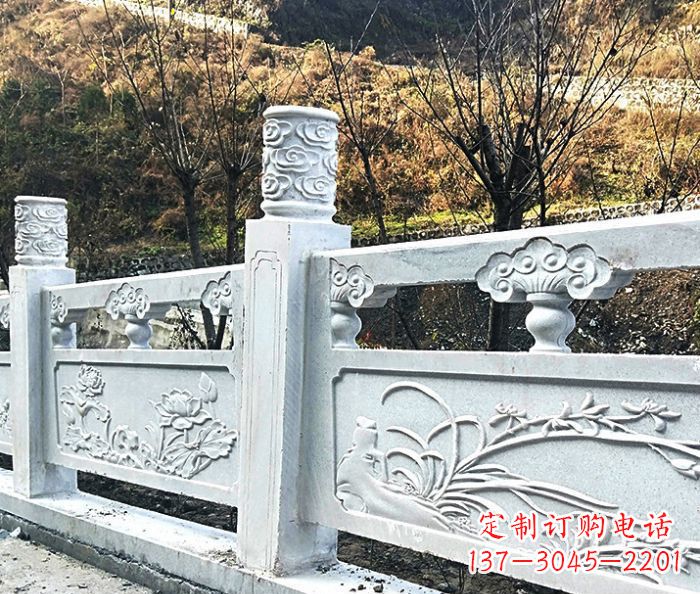 辽宁园林景观大理石栏板石雕 (7)