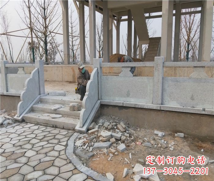 辽宁园林景观大理石桥栏板石雕_2 (2)