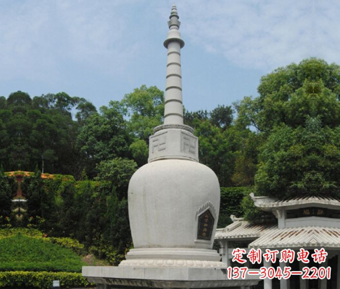 辽宁园林景观大理石舍利塔石雕
