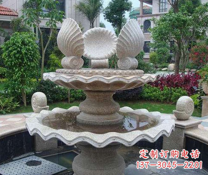 辽宁园林景观多层喷泉石雕