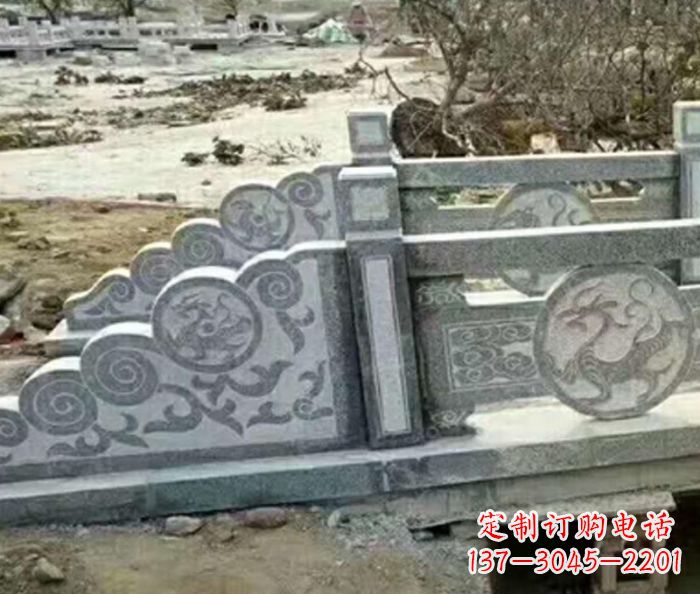 辽宁园林景观仿古石雕栏板 (10)