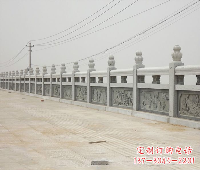 辽宁园林景观仿古石雕栏板_2