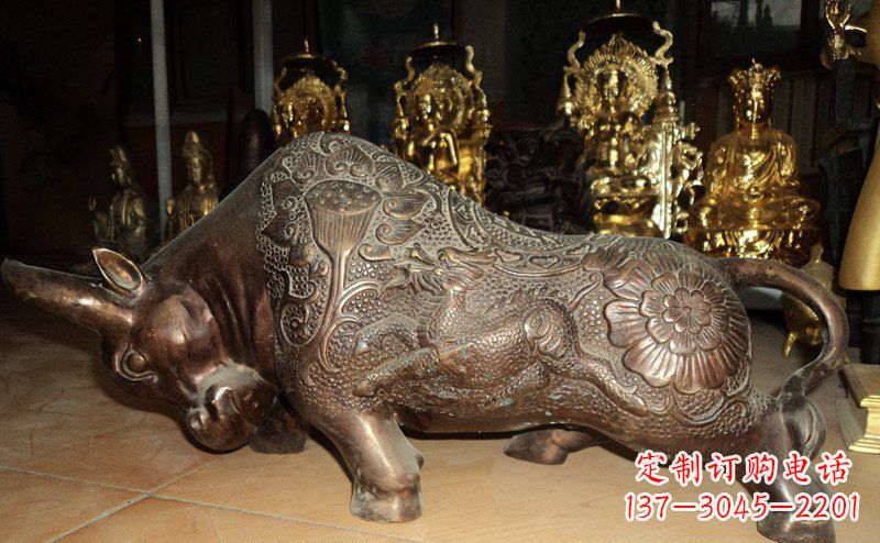 辽宁园林拓荒牛景观铜雕