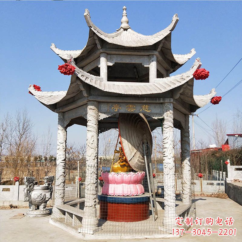 辽宁园林亭子双层凉亭