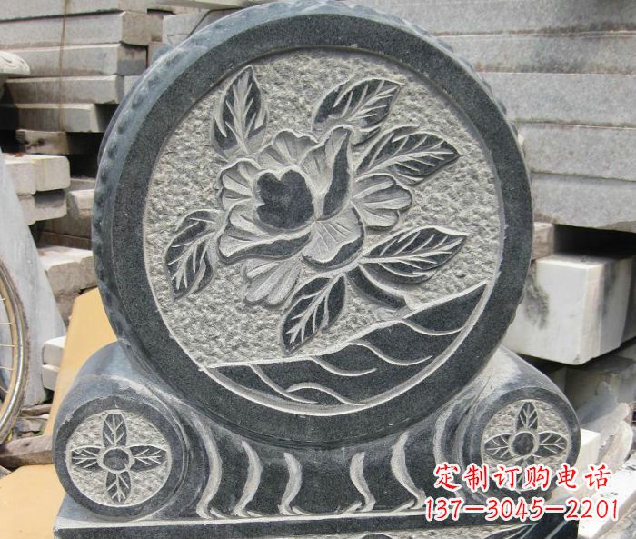 辽宁招财抱鼓石仿古石门墩