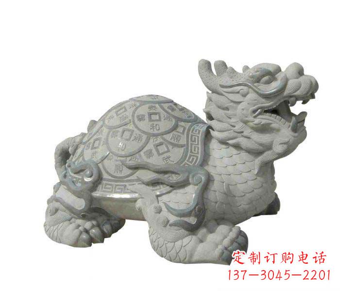 辽宁招财神兽大理石龙龟石雕