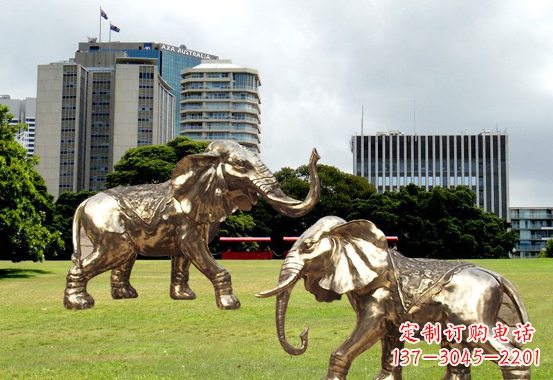 辽宁招财镇宅大象铜雕