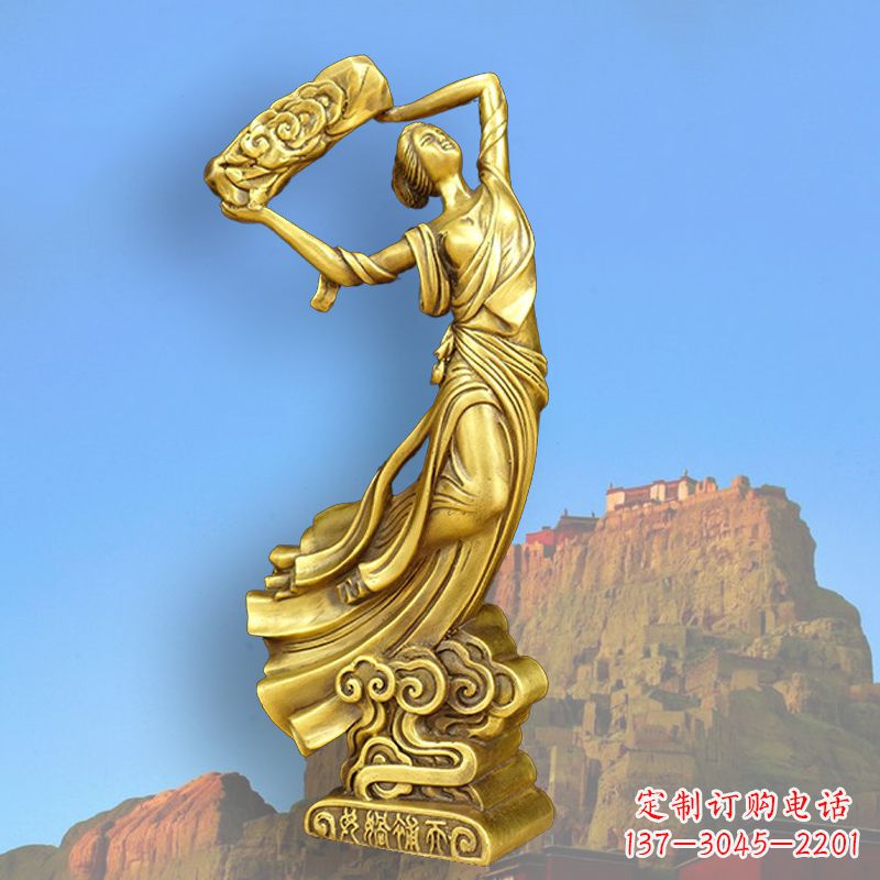 辽宁中国上古传说“女娲补天”铸铜雕塑