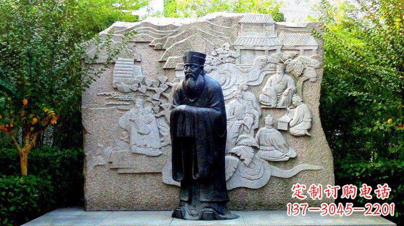 辽宁朱熹古代名人铜雕_2