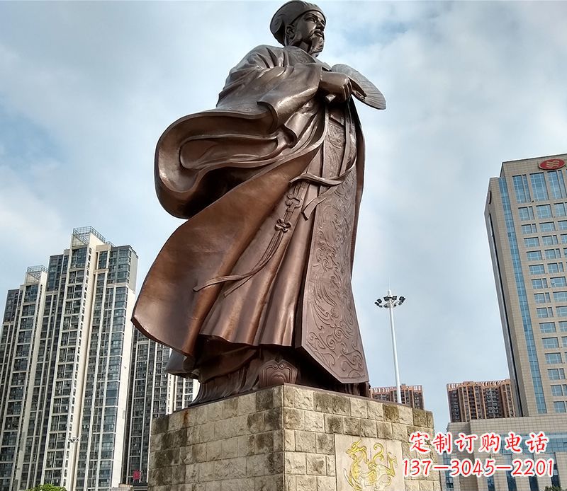 辽宁诸葛亮人物铜雕