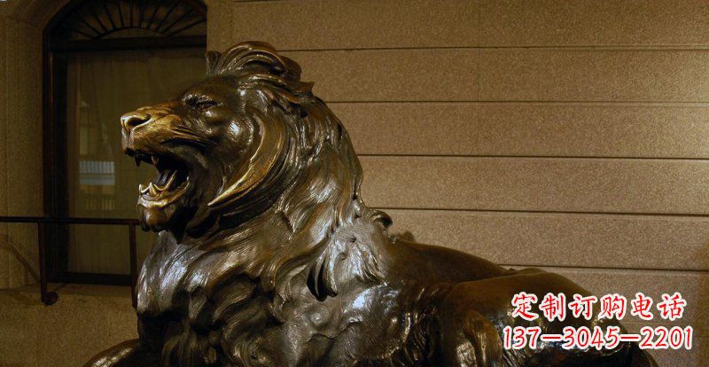 辽宁铸铜狮子铜雕 (2)