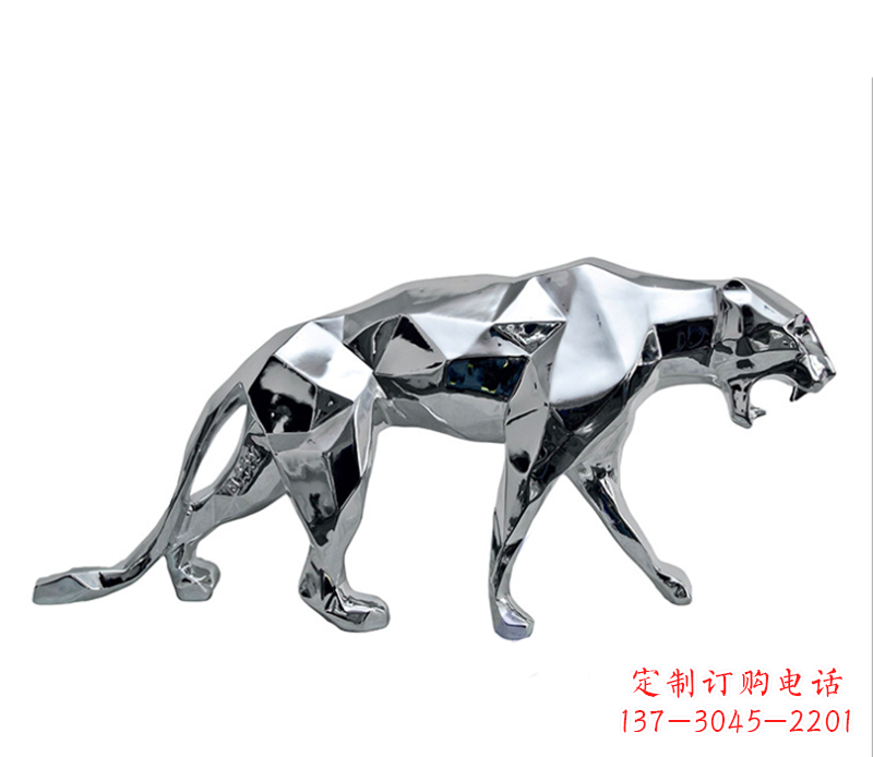 辽宁豹子雕塑不锈钢