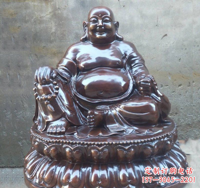 辽宁宗教庙宇弥勒佛铜雕