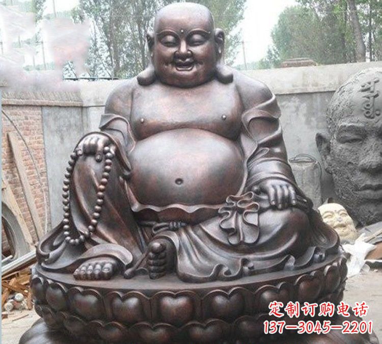 辽宁宗教庙宇弥勒佛铜雕222