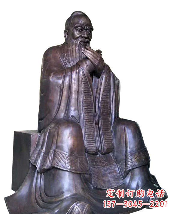 辽宁作揖孔子青铜像