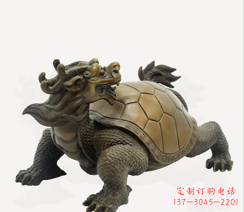 辽宁招财龙龟铜雕